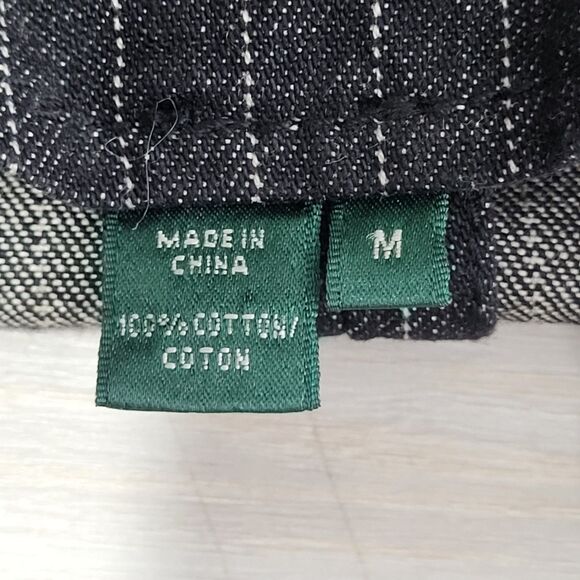 Lauren Ralph Lauren LRL Blazer Womens M Black Pinstripe Single Vent 3 Button Y2K - Picture 13 of 14